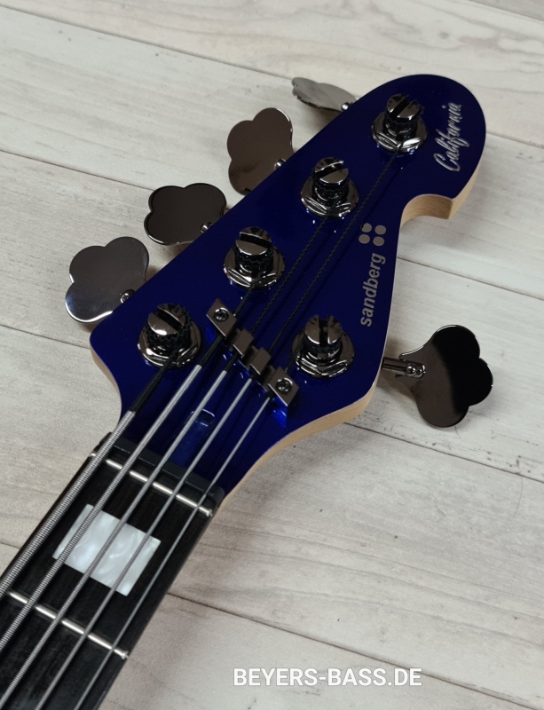 Sandberg California Grand Dark Custom TM5 Ebony, San Remo Blue Highgloss